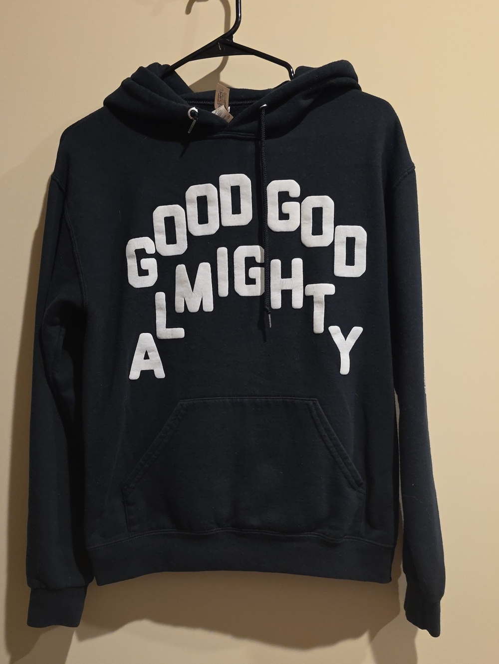 Crowder Concert Band Merch Small S Black Graphic Sleeve Hoodie With White Script